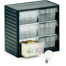 Treston Kleinteilemagazin 297-3 , inklusive 6 glasklaren Schubladen L-07, BxTxH 310x180x290 mm