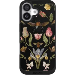 Nivocase Handyhülle für Apple iPhone 17 Hülle NIVOpure Case Schwarz Biene Blumenkranz Blüte (Apple iPhone 17), Smartphone Hülle, Schwarz
