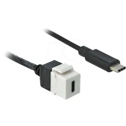 DELOCK 86399 - Keystone USB3.0 C Buchse > Stecker Kabel