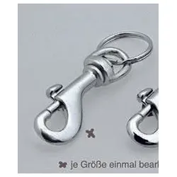 WEDO Karabinerhaken silber