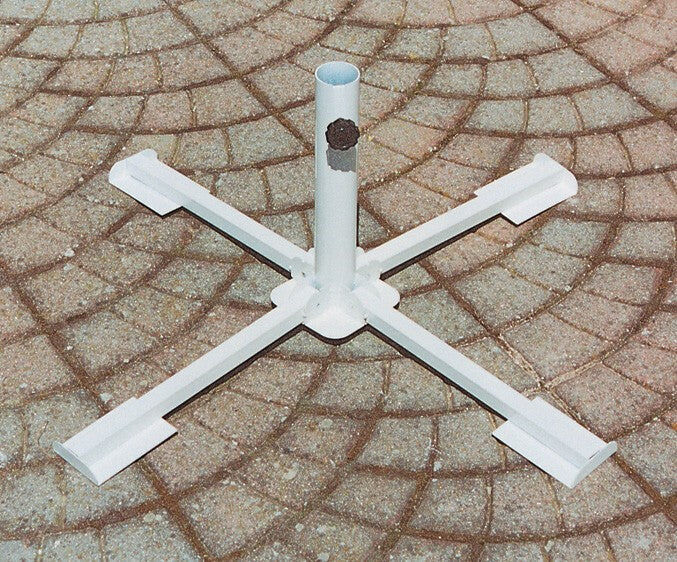 Arredo Giardino Base per ombrelloni in acciaio verniciato pieghevole