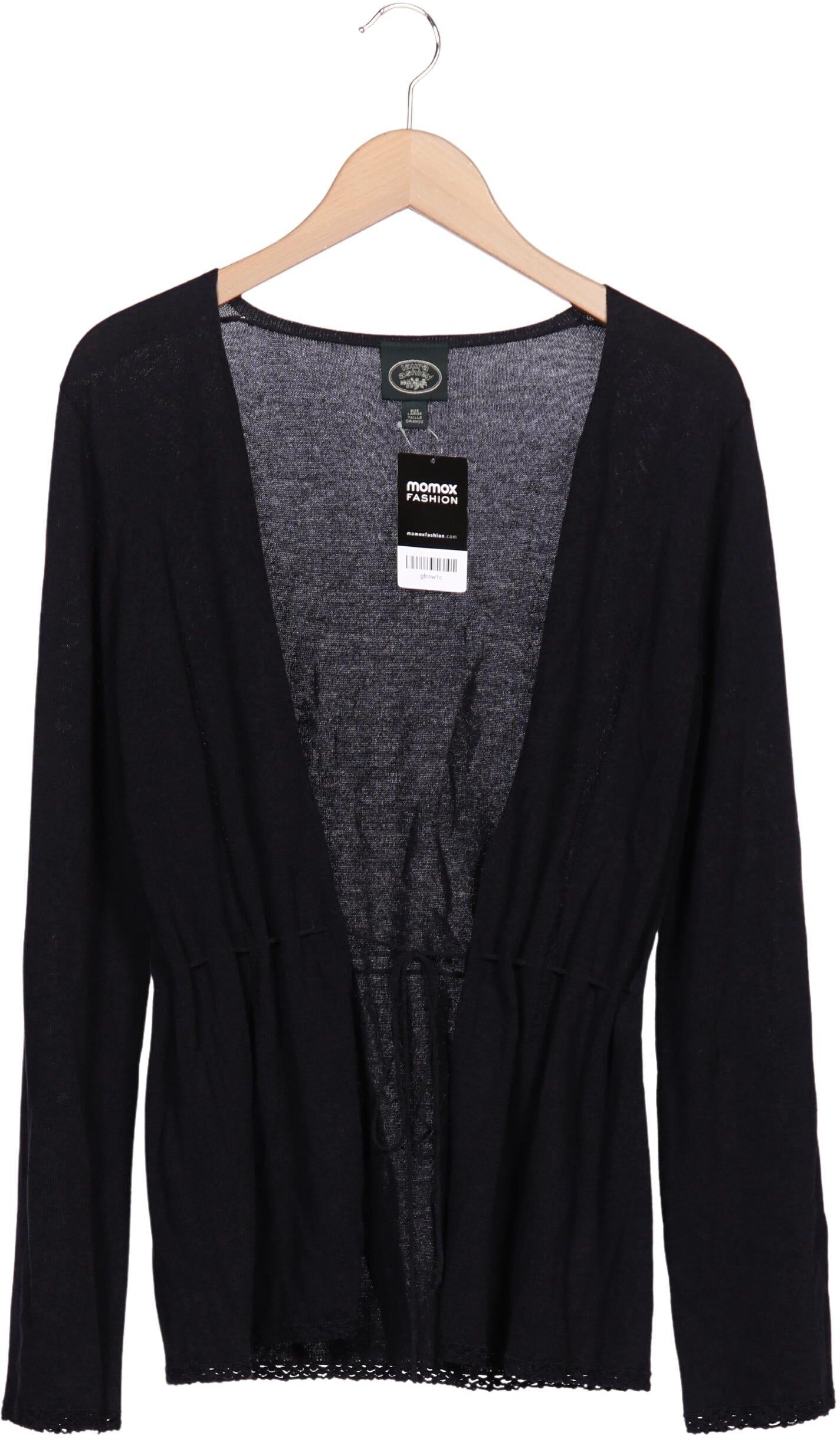 Laura Ashley Damen Strickjacke, Marineblau, Gr. L, Viskose / Baumwolle - Second Hand