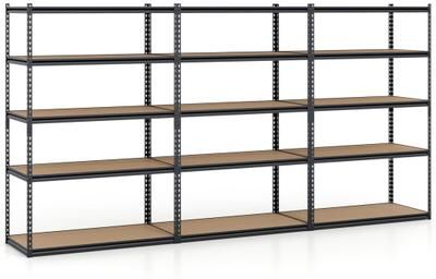 Costway 5-Tier Garage Shelving Unit 2200 LBS Heavy Duty Adjustable Utility Rack-Set of 3