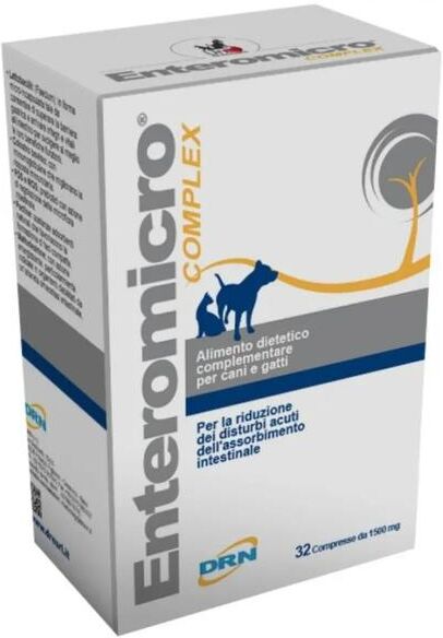 DRN Enteromicro Complex Integratore Intestino Cani E Gatti 32 Compresse