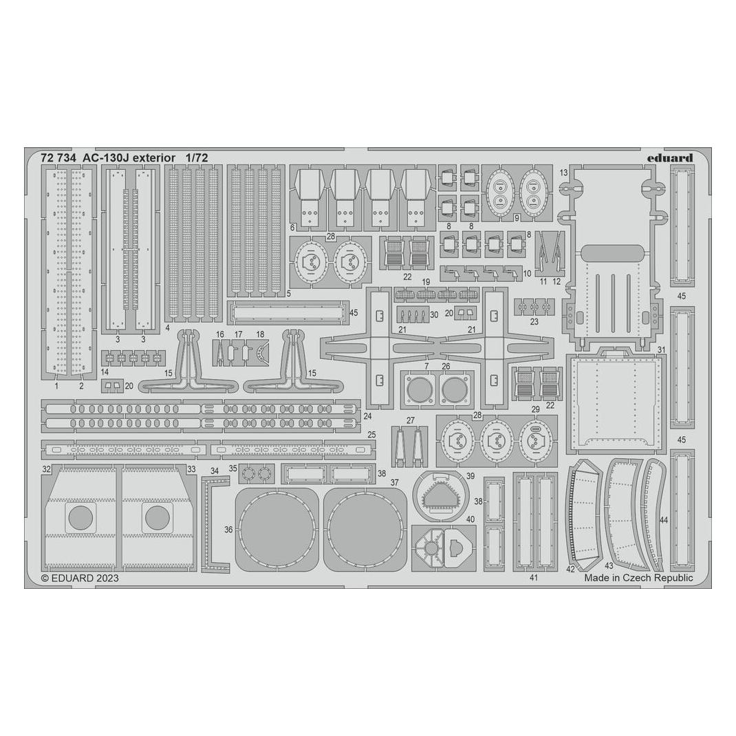 Eduard AC-130J exterior 1/72 ZVEZDA (72734)