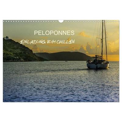 Peloponnes - Einladung zum Chillen (Wandkalender 2027 DIN A3 quer), CALVENDO Monatskalender