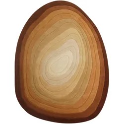 WOLLTEPPICH PARRET, mit Farbverlauf, Terrakotta, 160 x 230 cm