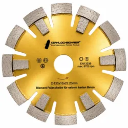 Diamant Frässcheibe für extrem harten Beton, 15 mm