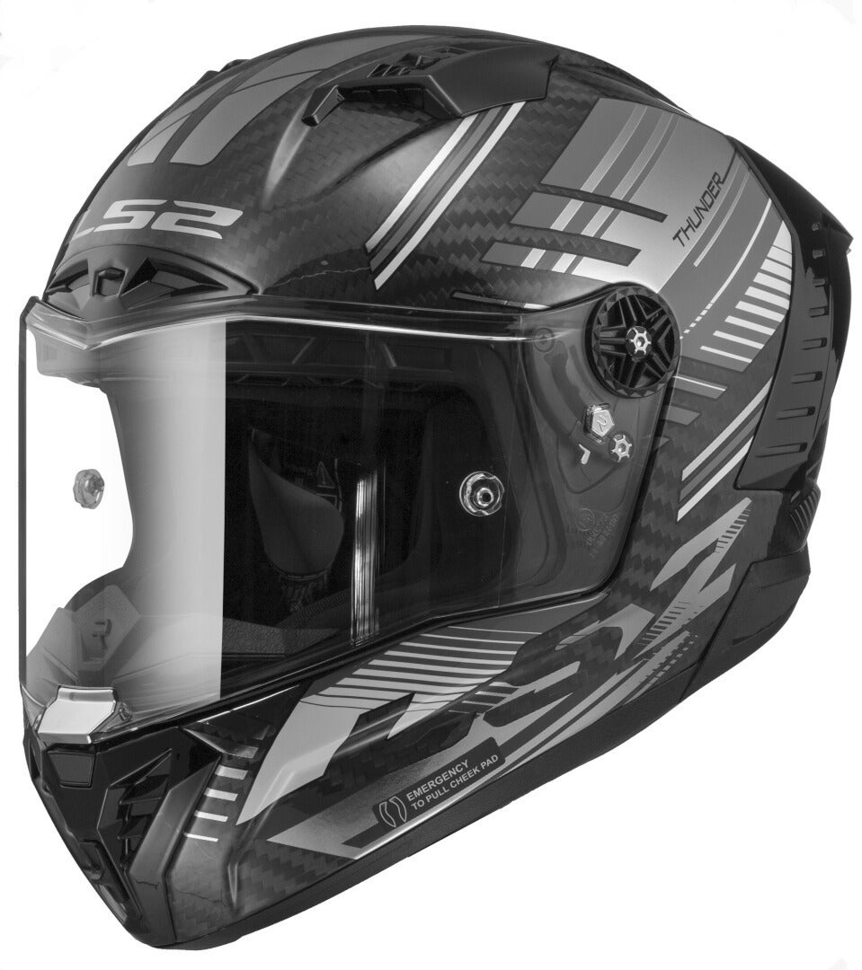 LS2 FF805 Thunder Volt Carbon Helm 168055666XXL