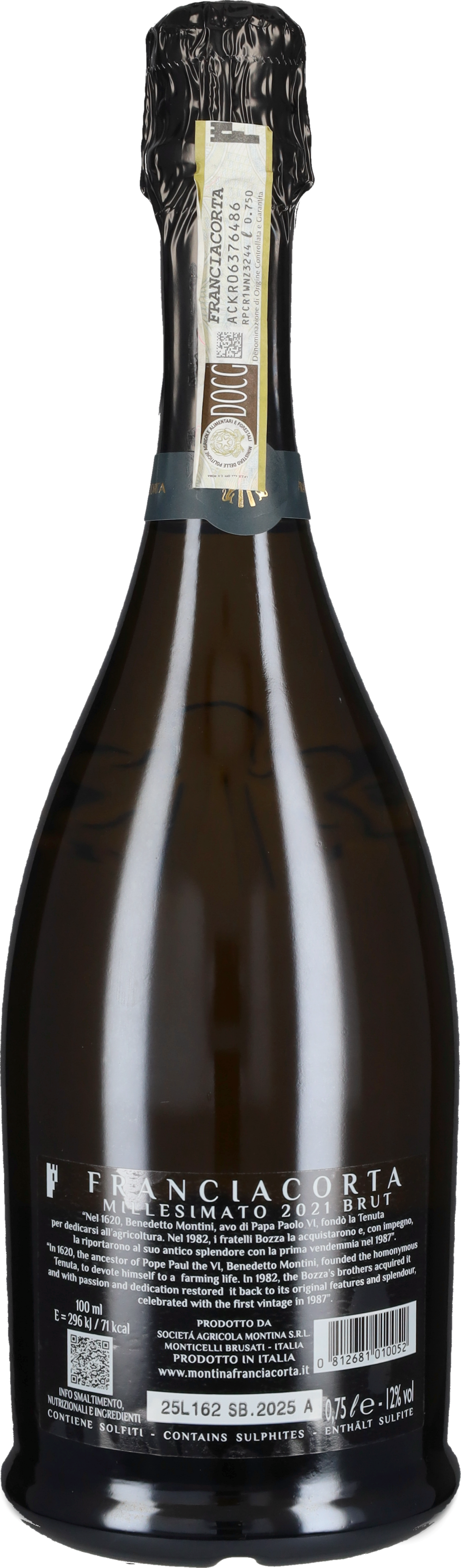 Franciacorta Brut Millesimato Montina 2021