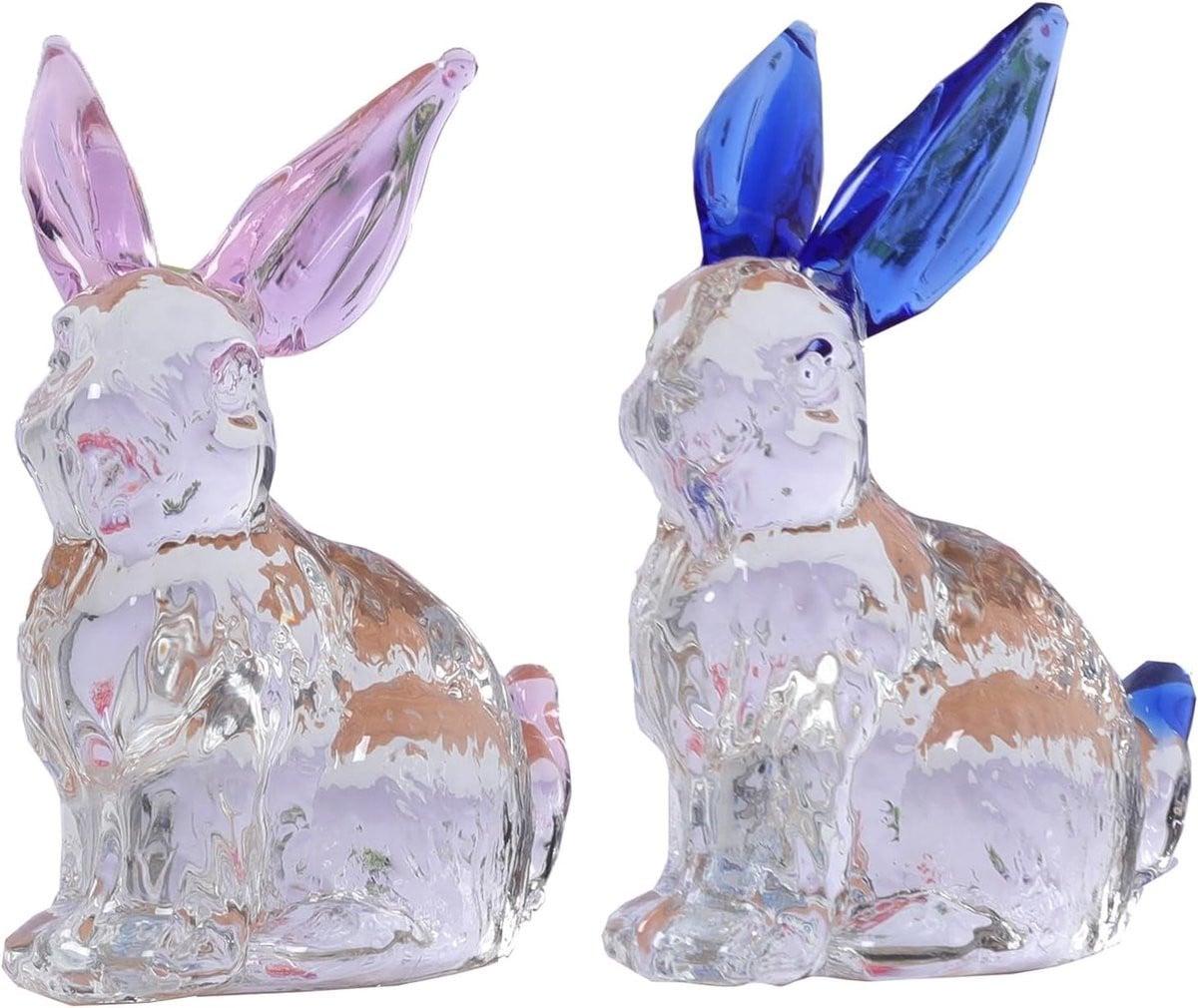 Kristallen Paashaas Beeldje voor Tafeldecoratie