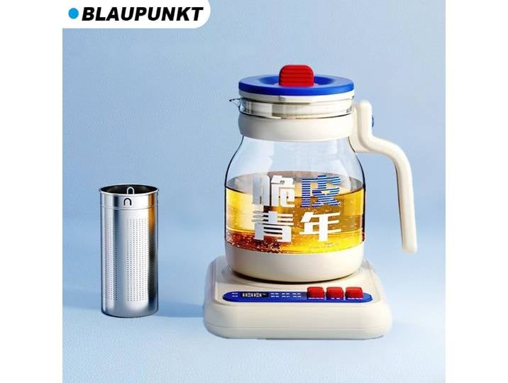 BLAUPUNKT Bouilloire électrique mignonne bouilloire de santé 1,2 L température réglable multifonction ragoût Dessert soupe fleur thé BP - HP02