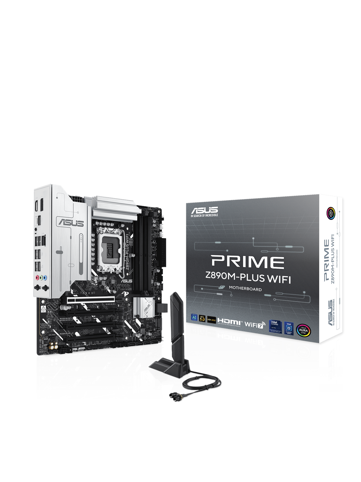 ASUS PRIME Z890M-PLUS WIFI Mainboard - Intel Z890 - Intel LGA1851 - DDR5 RAM - Micro-ATX