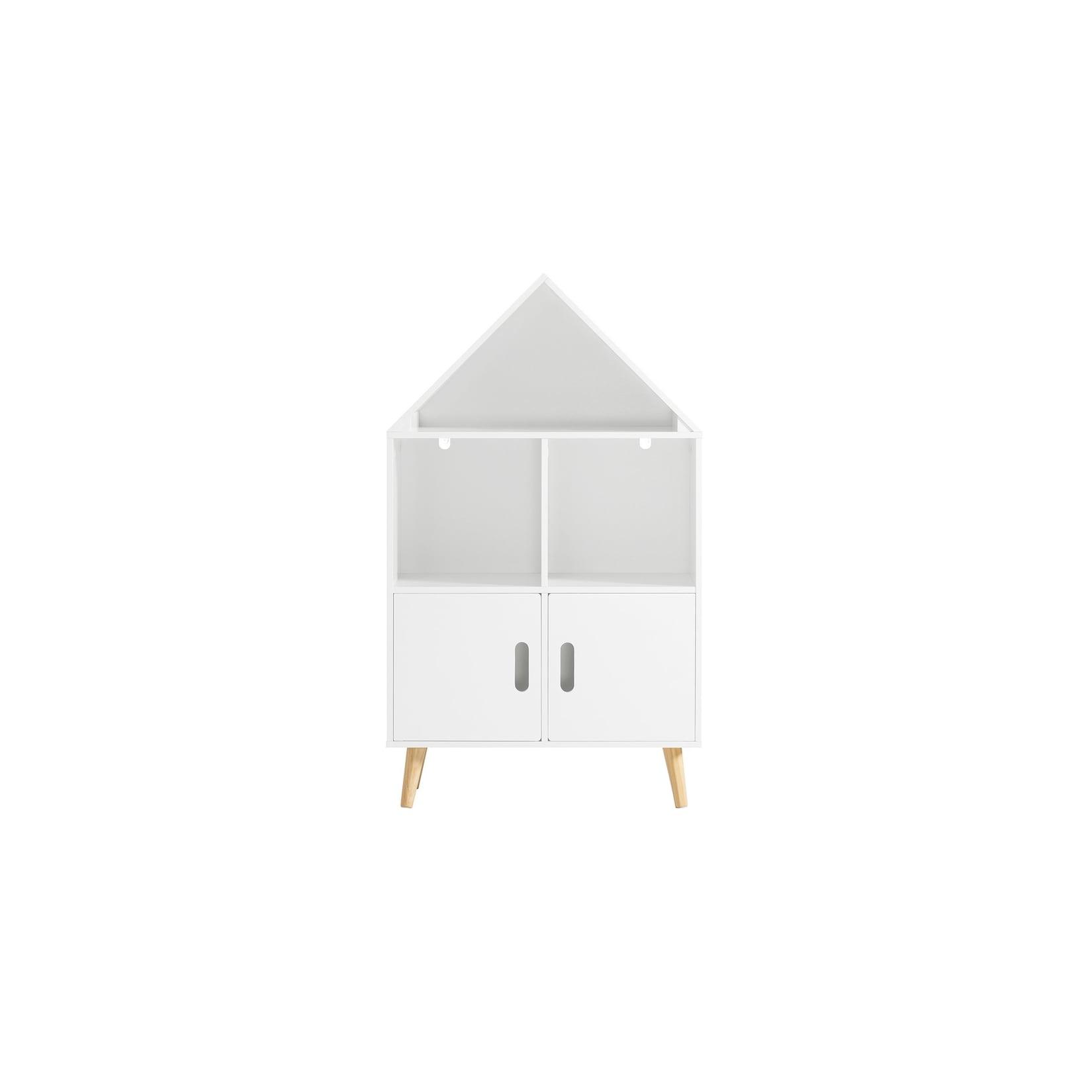 SoBuy Kinderregal mit 1 Ablage Weiß 60,2x30x102,5cm Modern
