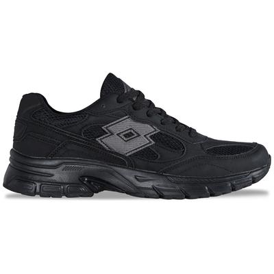 Sneaker LOTTO, Damen, Gr. 38, schwarz, Kunstfaser, Synthetik, mehrfarbig, Schuhe Sneaker, - mit Flexkerben für natürlichen Bewegungsablauf
