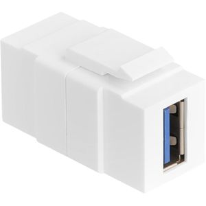 DeLock Keystone-Modul 86319, weiß, USB-A 3.0, für USB-A-Kabel, Kunststoff