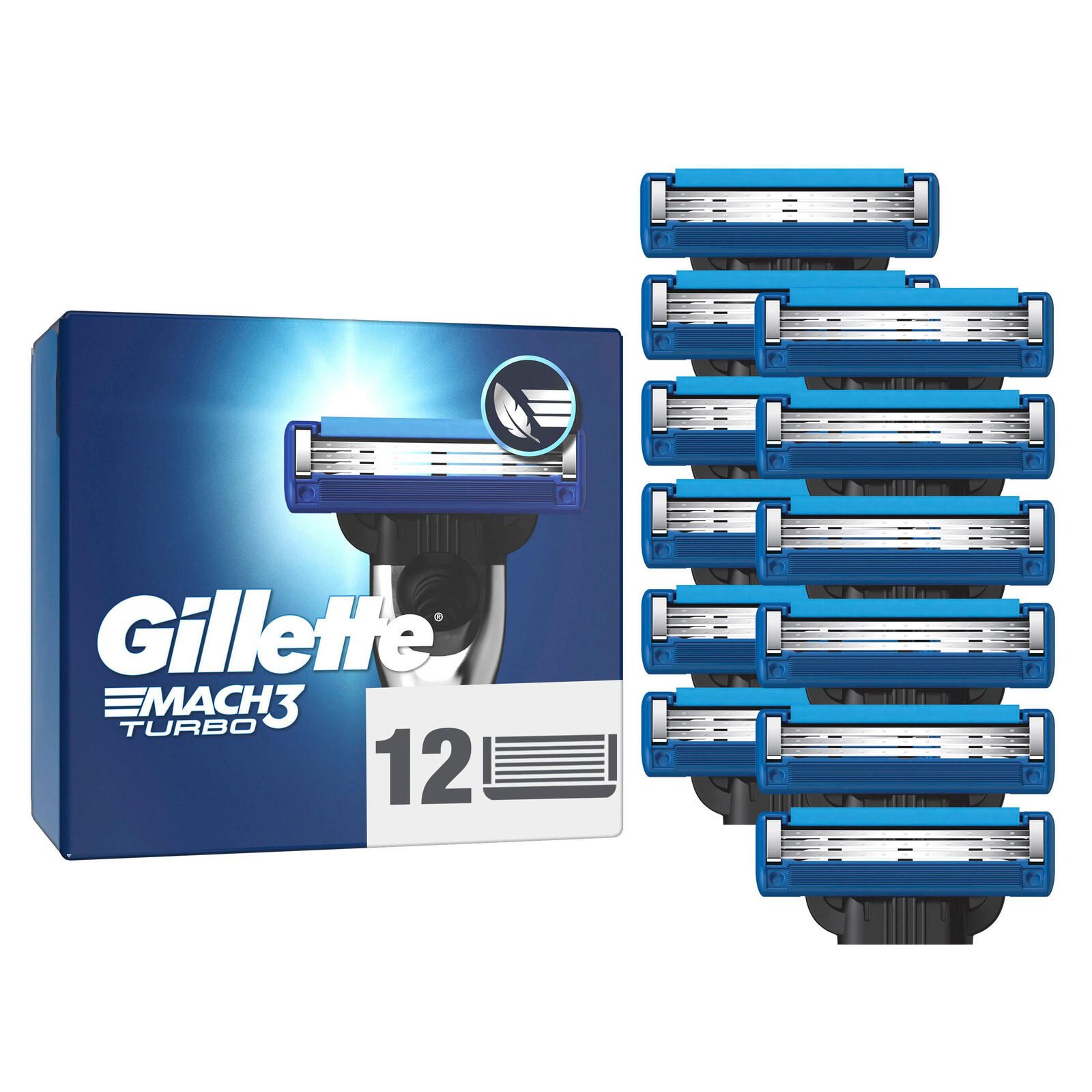 Gillette MACH3 TURBO Rasierklingen 12 St. 8700216503679