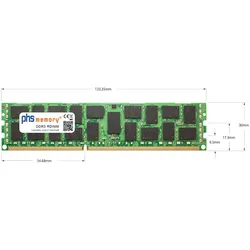 PHS-memory 32GB (2x16GB) Kit RAM Speicher für HP Integrity rx2800 i4 DDR3 RDIMM 1333MHz (HP Integrity rx2800 i4, 2 x 16GB), RAM Modellspezifisch, Schwarz