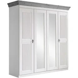 Schlafzimmerschrank Drehtürenschrank mit Spiegeln und Drehtüren