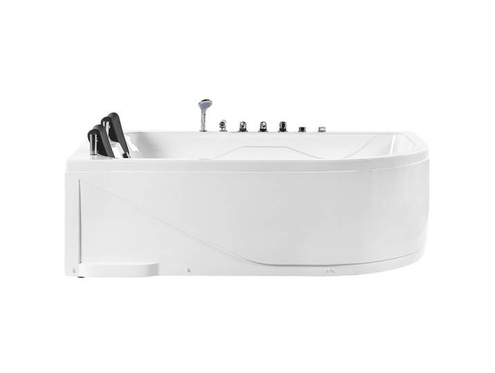 WHIRLPOOL BADEWANNE mit LED 120x180x70 cm weiß Calama