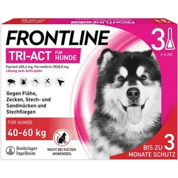 FRONTLINE TRI-ACT gegen Zecken, Flöhe und fliegende Insekten für Hunde XL (40-60 kg)  3 St Lösung