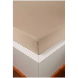 HEFEL Spannleintuch Edel Jersey - 180x200cm - 200x220cm	688 camel