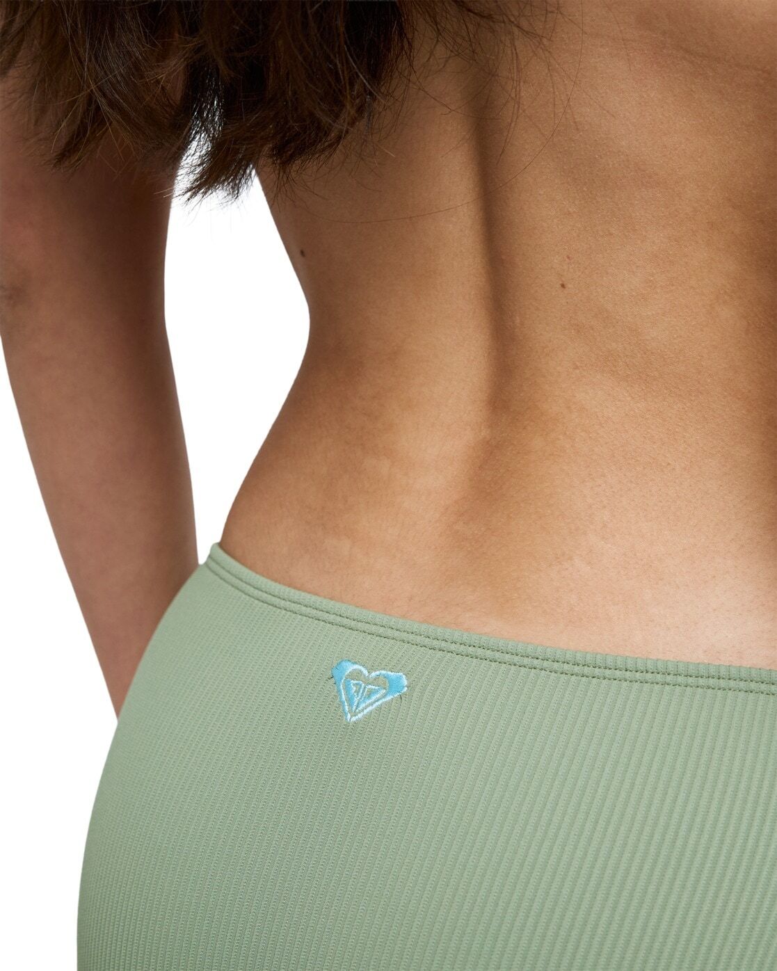 Bikini-Hose ROXY "Roxy Love Hipster", Damen, Gr. L, grün (olivgrün), Obermaterial: 91% Nylon, 9% Elasthan., Badehosen Bikini-Hose