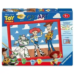 Ravensburger – CreArt Kids 18x24cm – Malen nach Zahlen – Toy Story – Malen-nach-Zahlen-Set