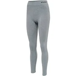 hummel hmlCI Seamless Mid Waist Tights Damen grey melange XS