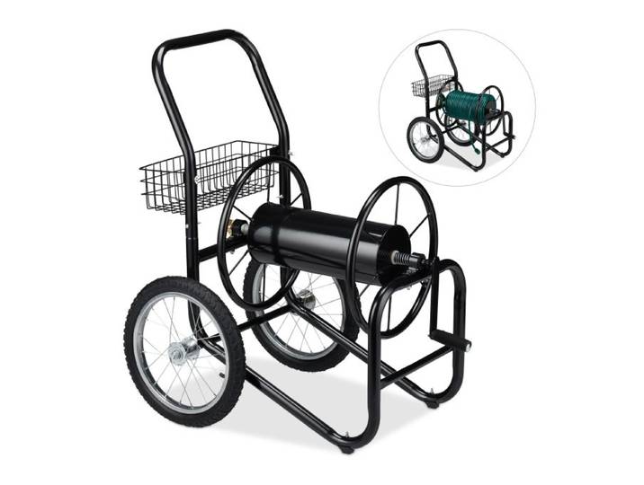 Relaxdays Schlauchwagen XL schwarz