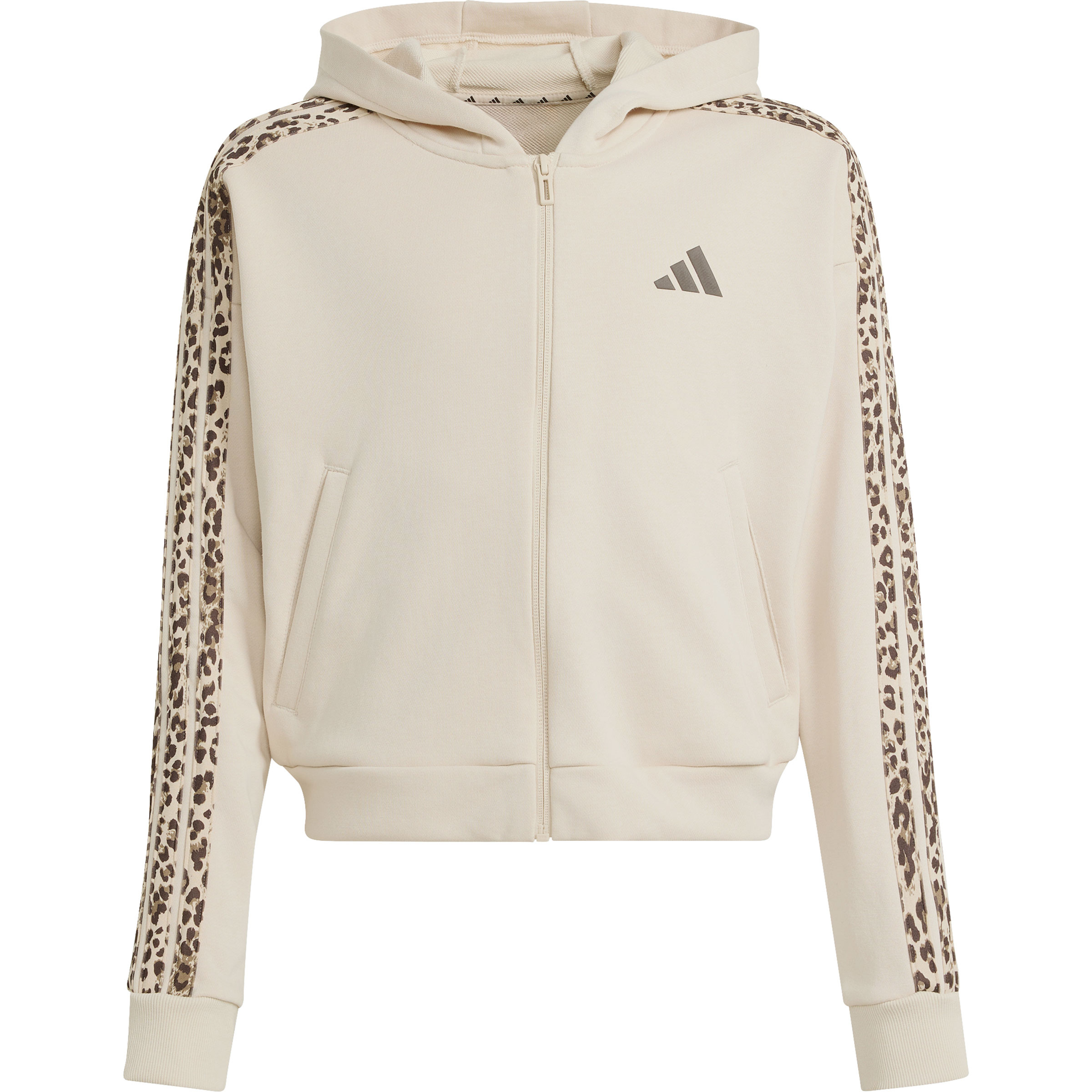 adidas Seasonals Animal Kinder Freizeitjacke, Parkas beige Größe 116 Lifestyle Schnell trocknend