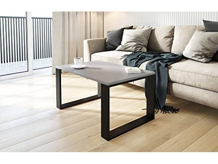 AKKE Couchtisch Wohnzimmertisch Beistelltisch Tisch Für Wohnzimmer Light Graphite 90 x 50 x 45