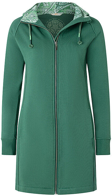 SPIRIT OF OM Damen Yoga Jacke Bala Karuna Lang dunkelgrün   XL W