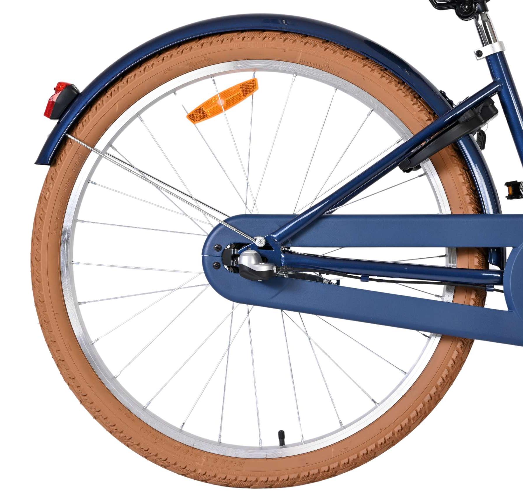 Volare Ashley Kinderfahrrad - Mädchen - 26 Zoll - Dunkelblau - Nexus 3-Gang
