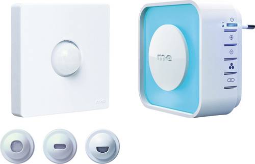 M-e modern-electronics 41528 Steckdose Bewegungsmelder 120° Weiß IP54