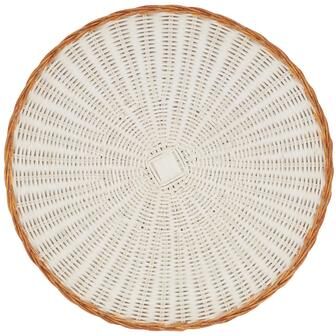 Saro Lifestyle Natural Beauty Two-Tone Rattan Placemat (Set of 4)