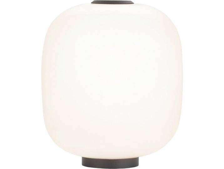 Helestra Led-Tischleuchte Milo, Weiß, Glas, 28.5 cm, RoHS, Lampen & Leuchten, Innenbeleuchtung, Tischlampen