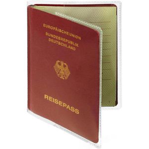 Durable Reisepasshülle 213919, transparent, für Pässe mit Ausstellungsdatum vor März 2017, aus PP