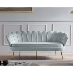 SalesFever »Arielle« Sofa hellgrau 2-Sitzer