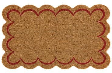 Scallop Coir Mat - Red - Ballard Designs