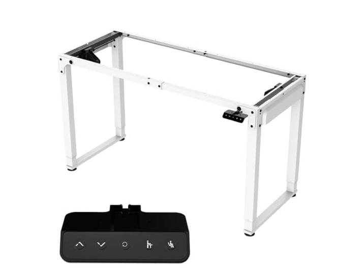 SOSINYA Maximal 180 x 80 cm, unterstützt eine Tischplatte, höhenverstellbarer Tischrahmen mit weißer Speicherfunktion, 2 Motoren, verstellbarer Höhenspeicher, geeignet für Studium, Arbeit und Spiele