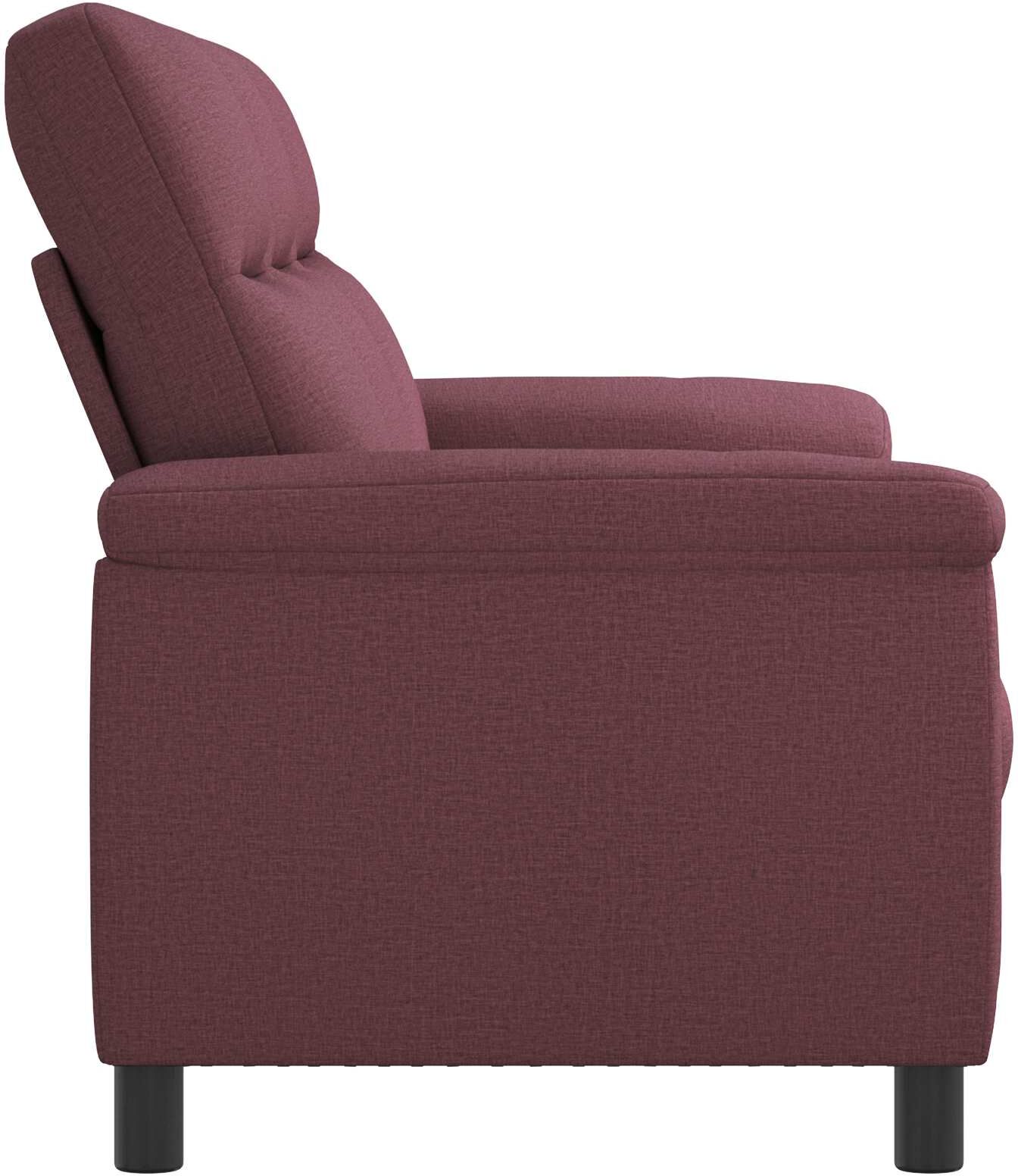 vidaXL Canapé Pourpre 214 x 90 x 95 cm Tissu