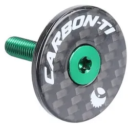 CARBON-TI Aheadkappe X-Cap Carbon | grün