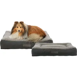 TRIXIE Vital Kissen Bendson, eckig, 120 × 80 cm, dunkelgrau/hellgrau