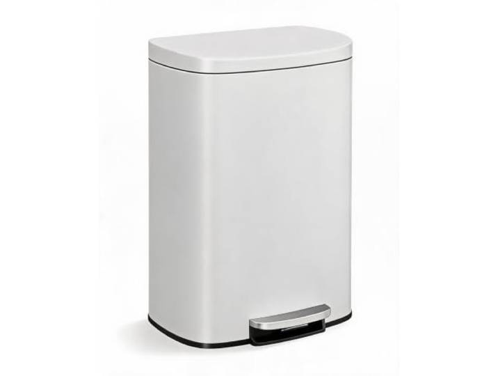 GarveeLife Mülleimer Küche 50L, Tretmülleimer, Softclose, Stahl, Inneneimer