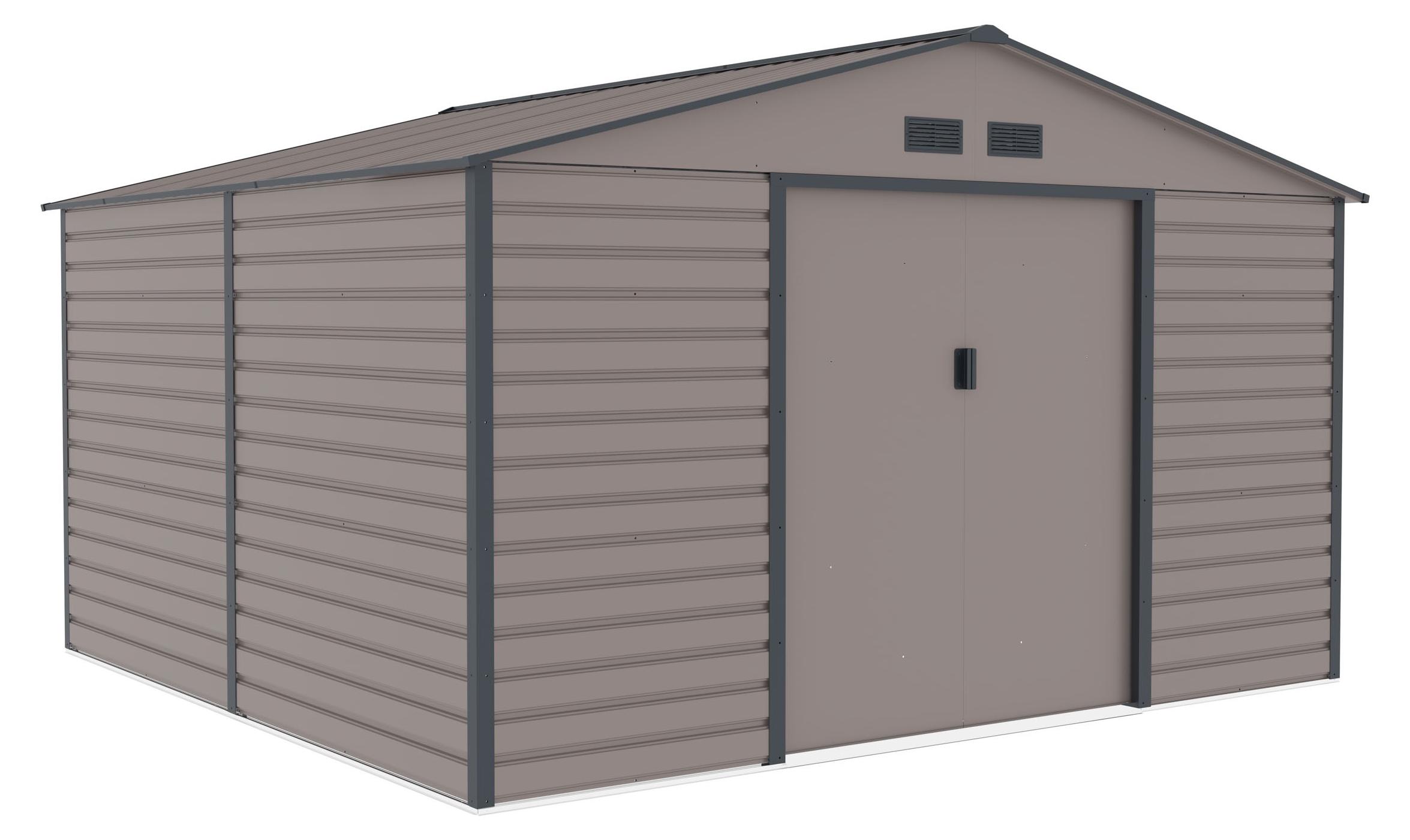 G21 Gartenhaus G21 GAH 1085 - 340 x 319 cm, grau G21-63900571