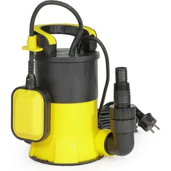 Wiltec, Wasserpumpe, flachsaugende Tauchpumpe Schwimmer 400W Tiefbrunnenpumpe Flachsaugerpumpe (Klarwasserpumpe)