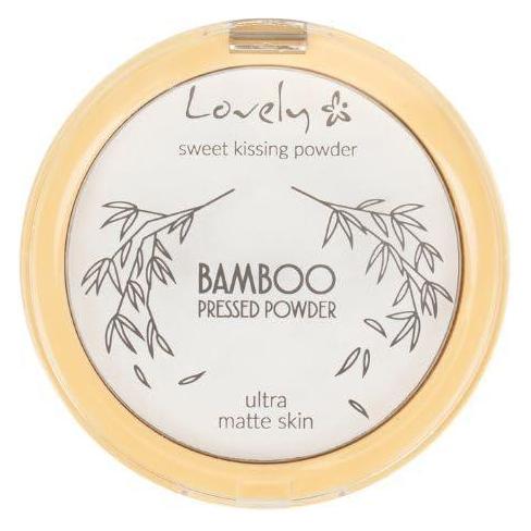 Lovely Bamboo Pressed Powder Transparents. Mattifying Pressed Face Powder 10G (Transparent) (5901801697411)