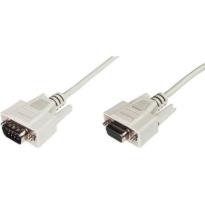 DIGITUS - Datatransfer Verlängerungskabel, D-Sub9/St - D-Sub9/Bu