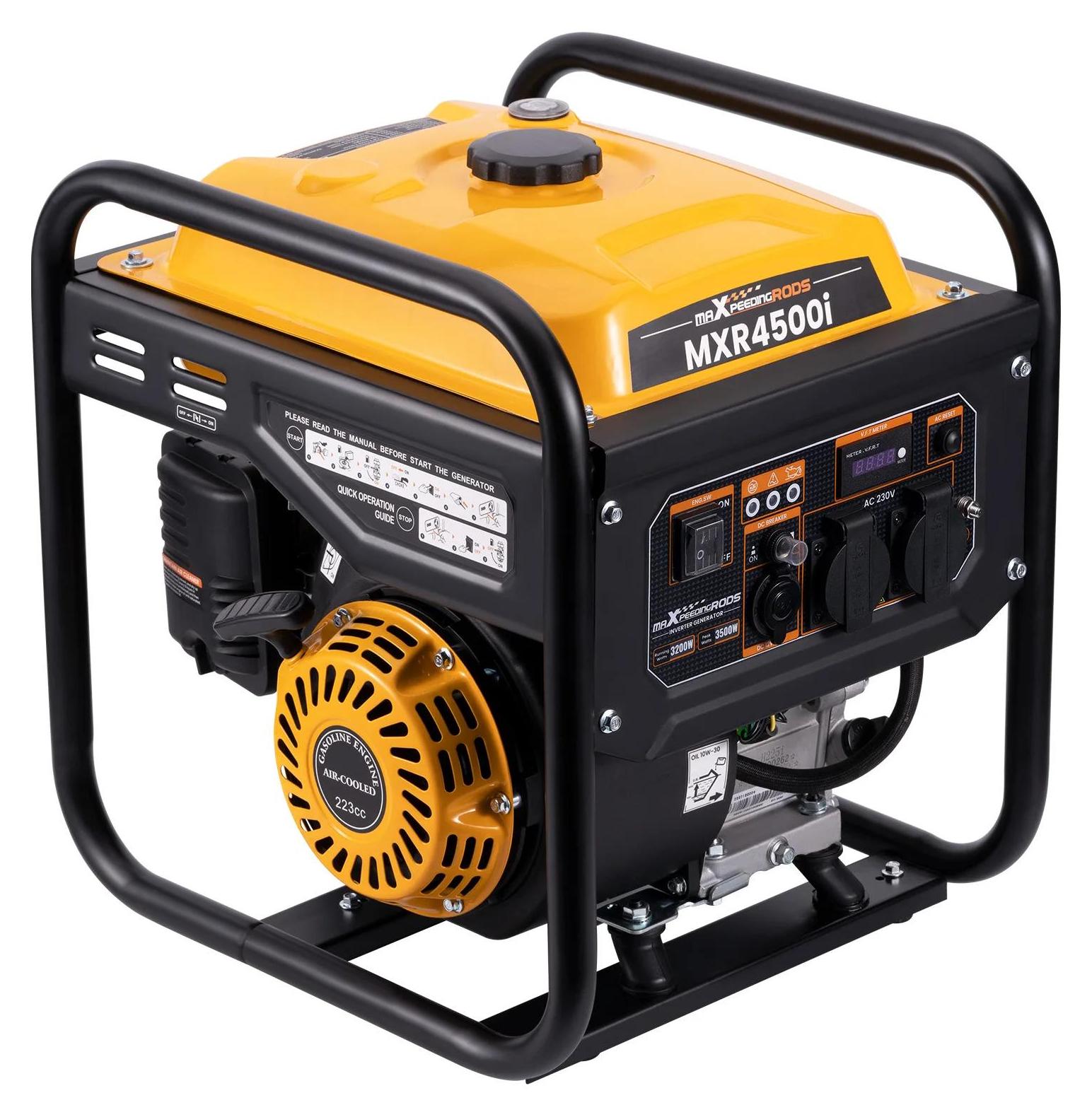 Inverter Stromerzeuger 3500 W - Mobiler Benzin Notstromgenerator - Für Wohnmobil und Camping - 230 V - 49x42x50 cm - ca. 28,9 kg - 4500I-DE-Z2